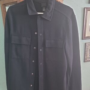 H&M Men's Black Shirt Jacket